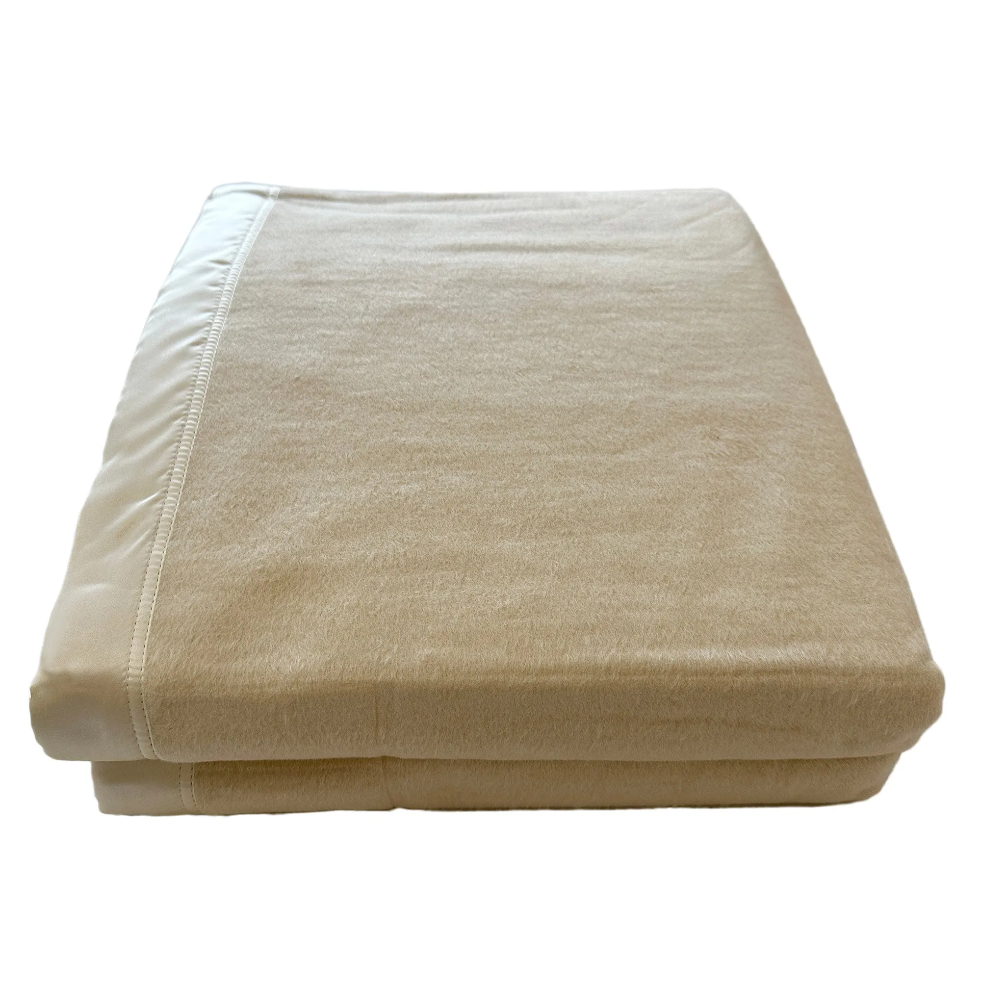 OSCAR ROSSA Mulberry Silk Bed Blanket with Silk Charmeuse Border