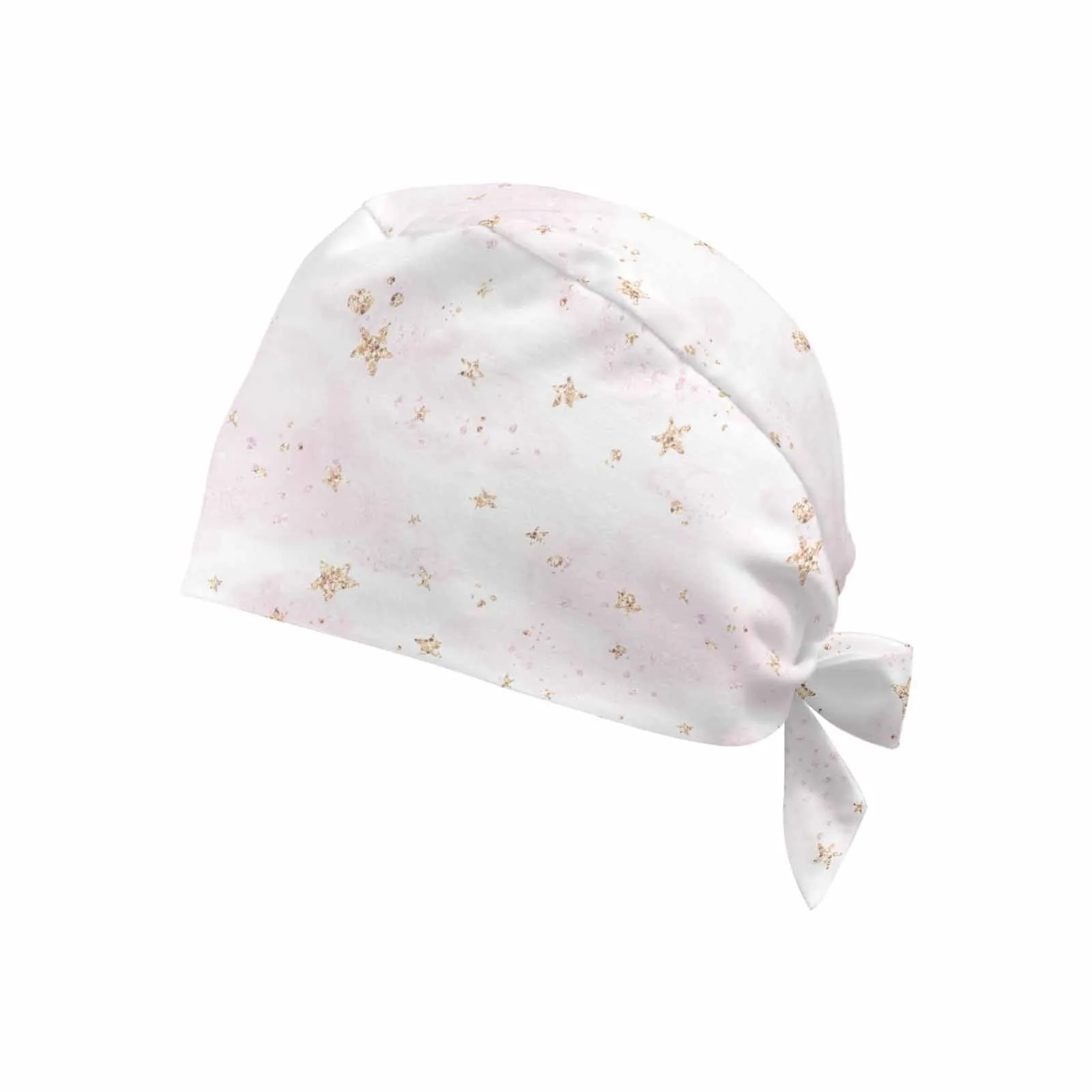 Pastel Pink Stars  Scrub Cap