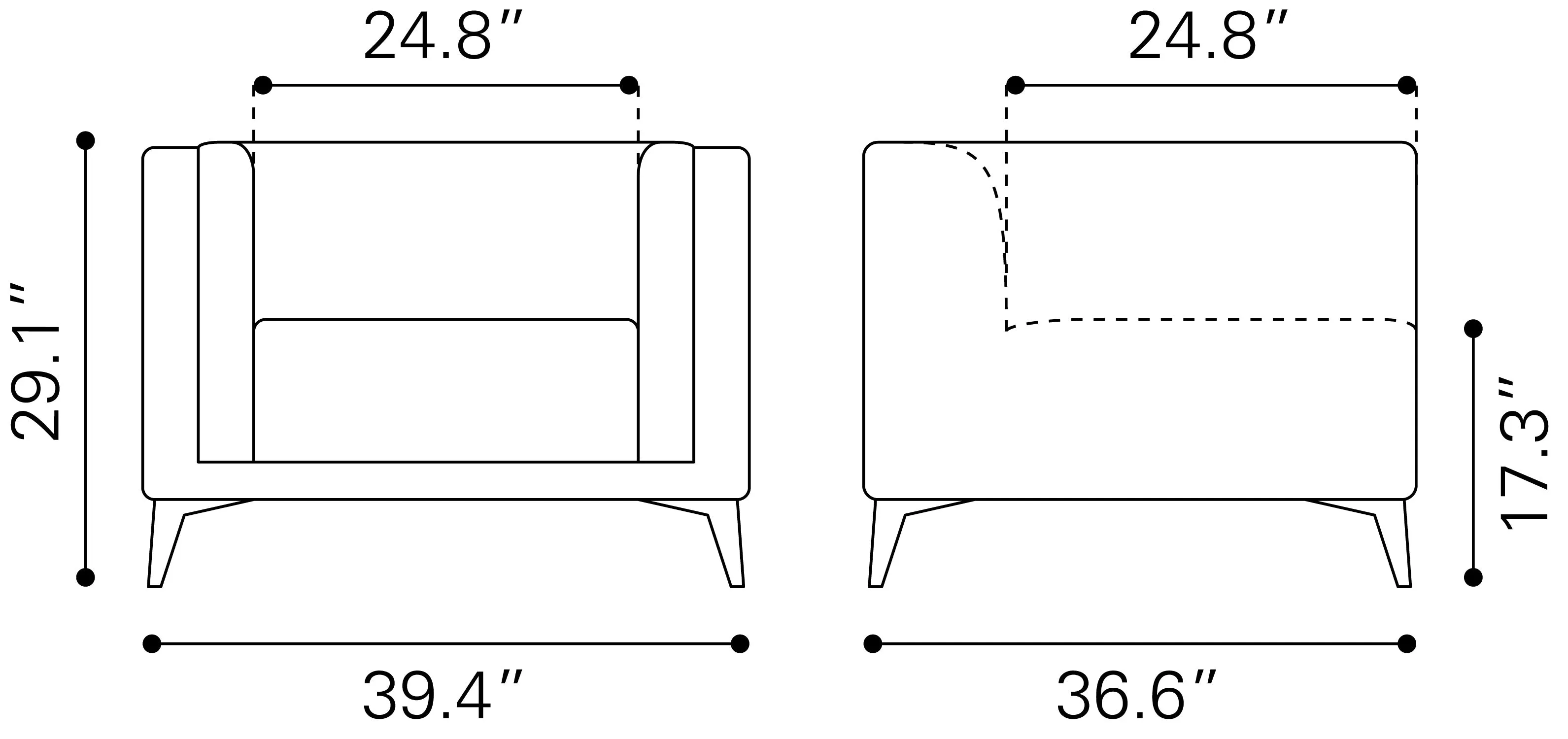 Punta Cana Arm Chair Leonardo Snow