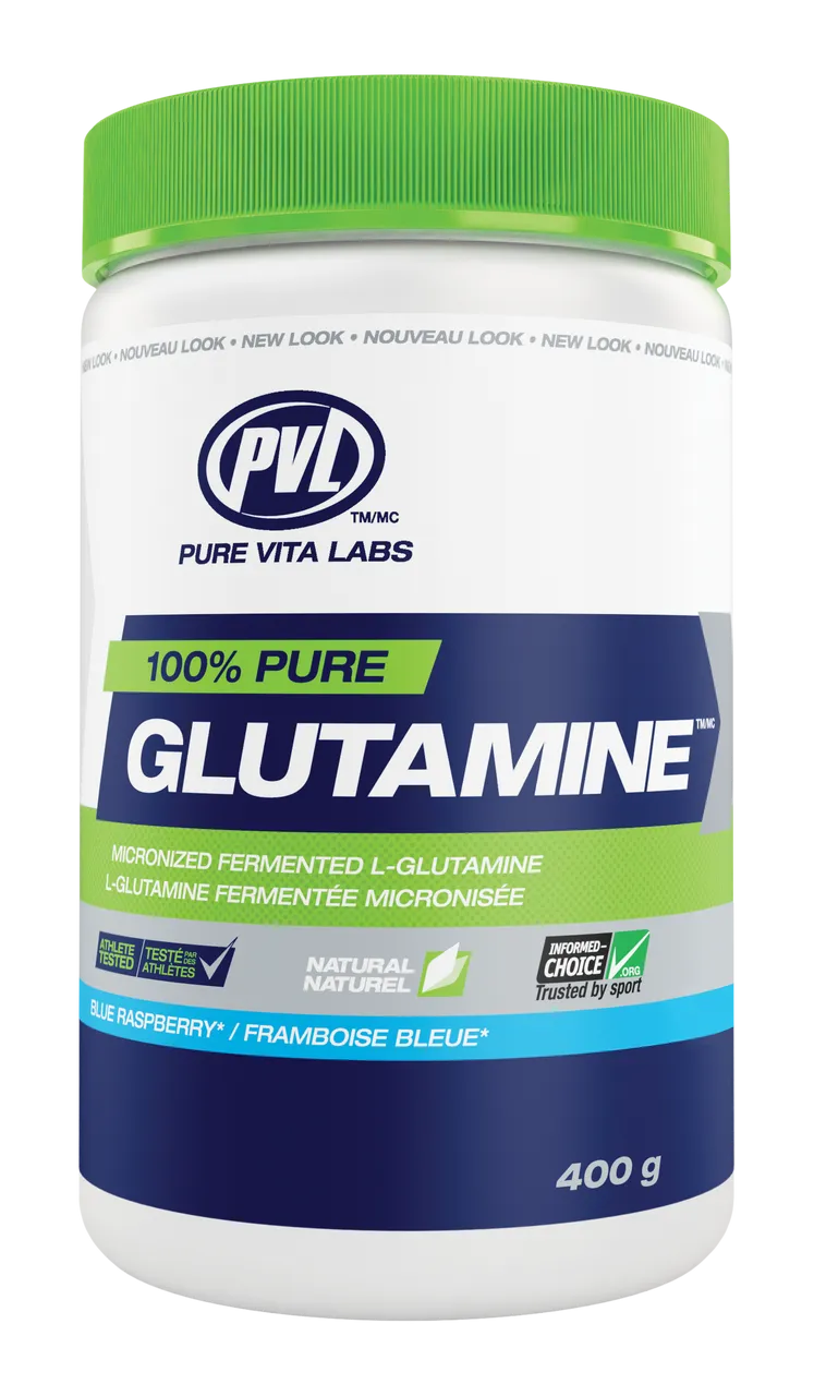 PVL 100% Pure Glutamine - Blue Raspberry (400g)