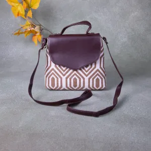 Regular Slings Triangle Design with White with Brown Colour.