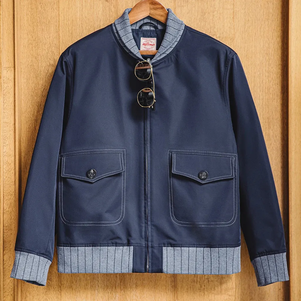 Retro A1 Pilot Jacket Bomber with Contrasting Color Patchwork