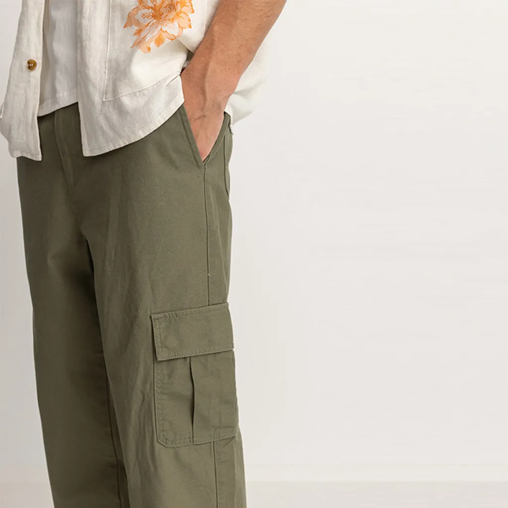 Rhythm Men's Combat Workwear Trouser - Olive