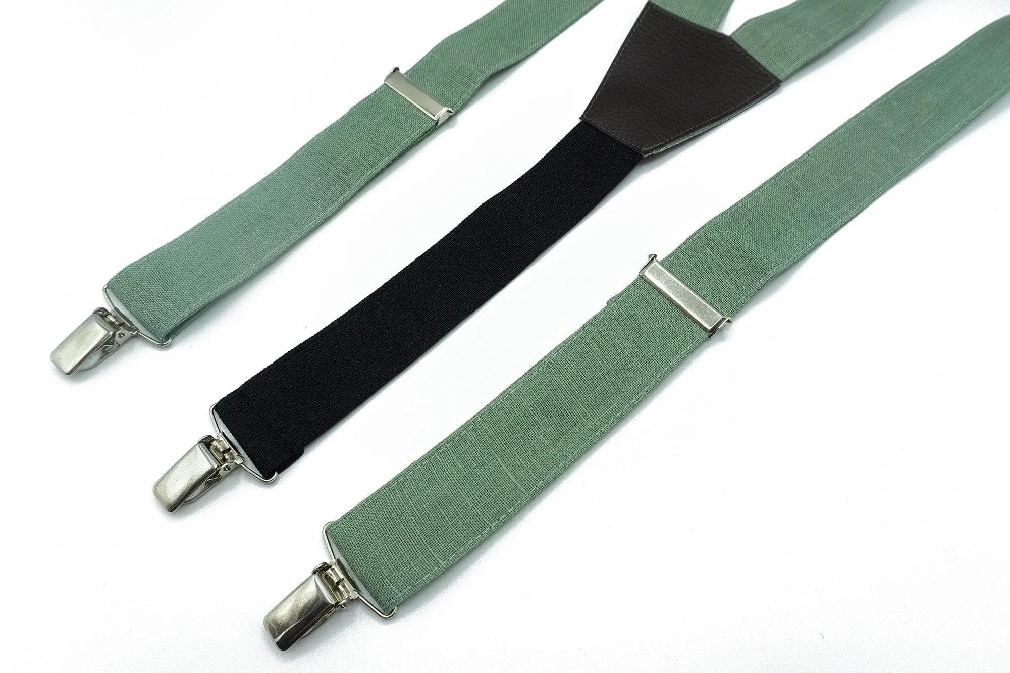 Sage Green Tie and Groomsmen Bow Ties for Wedding