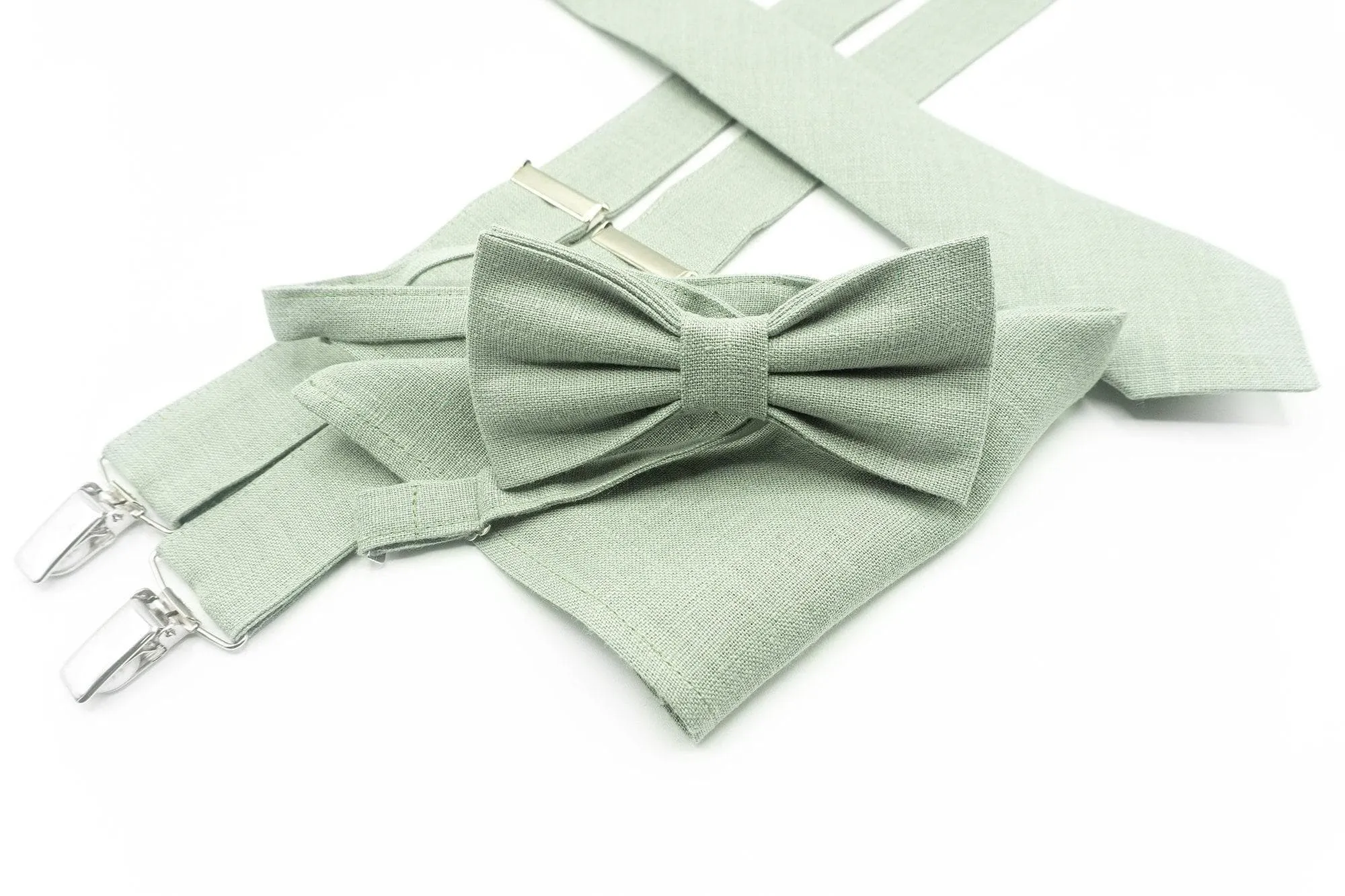 Sage Green Tie Set for Men Wedding