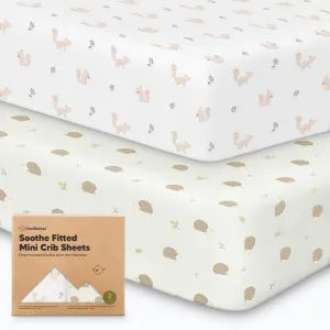 Soothe Fitted Mini Crib Sheet (Nibbles/Bruce)