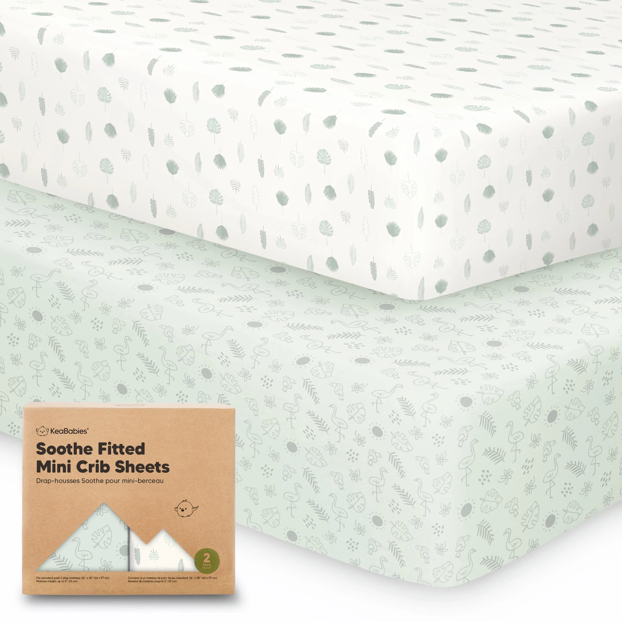 Soothe Fitted Mini Crib Sheet