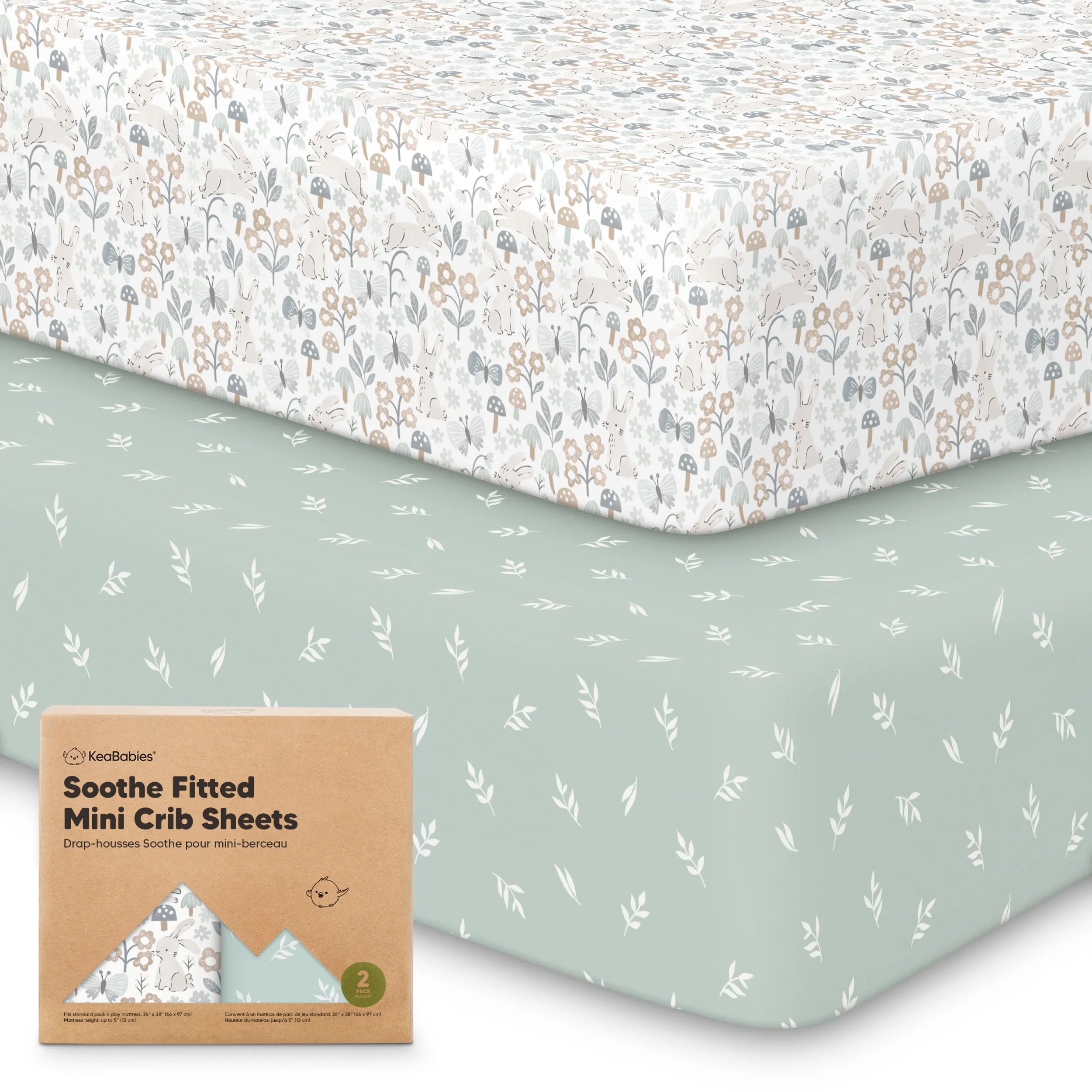 Soothe Fitted Mini Crib Sheet