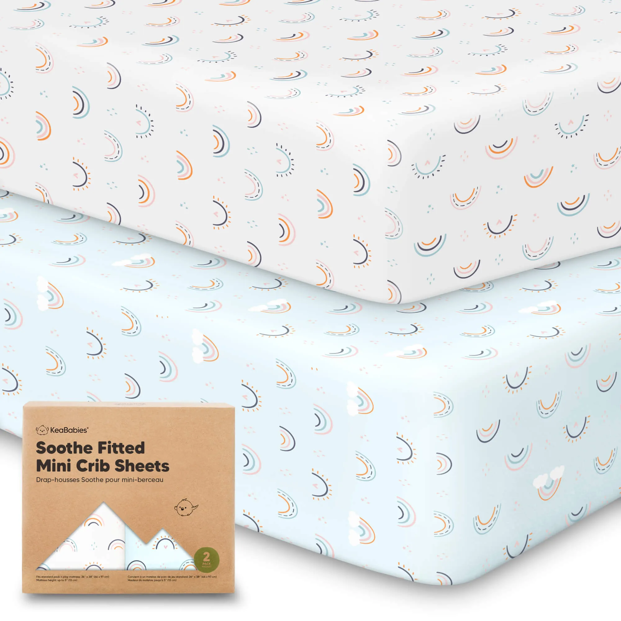 Soothe Fitted Mini Crib Sheet