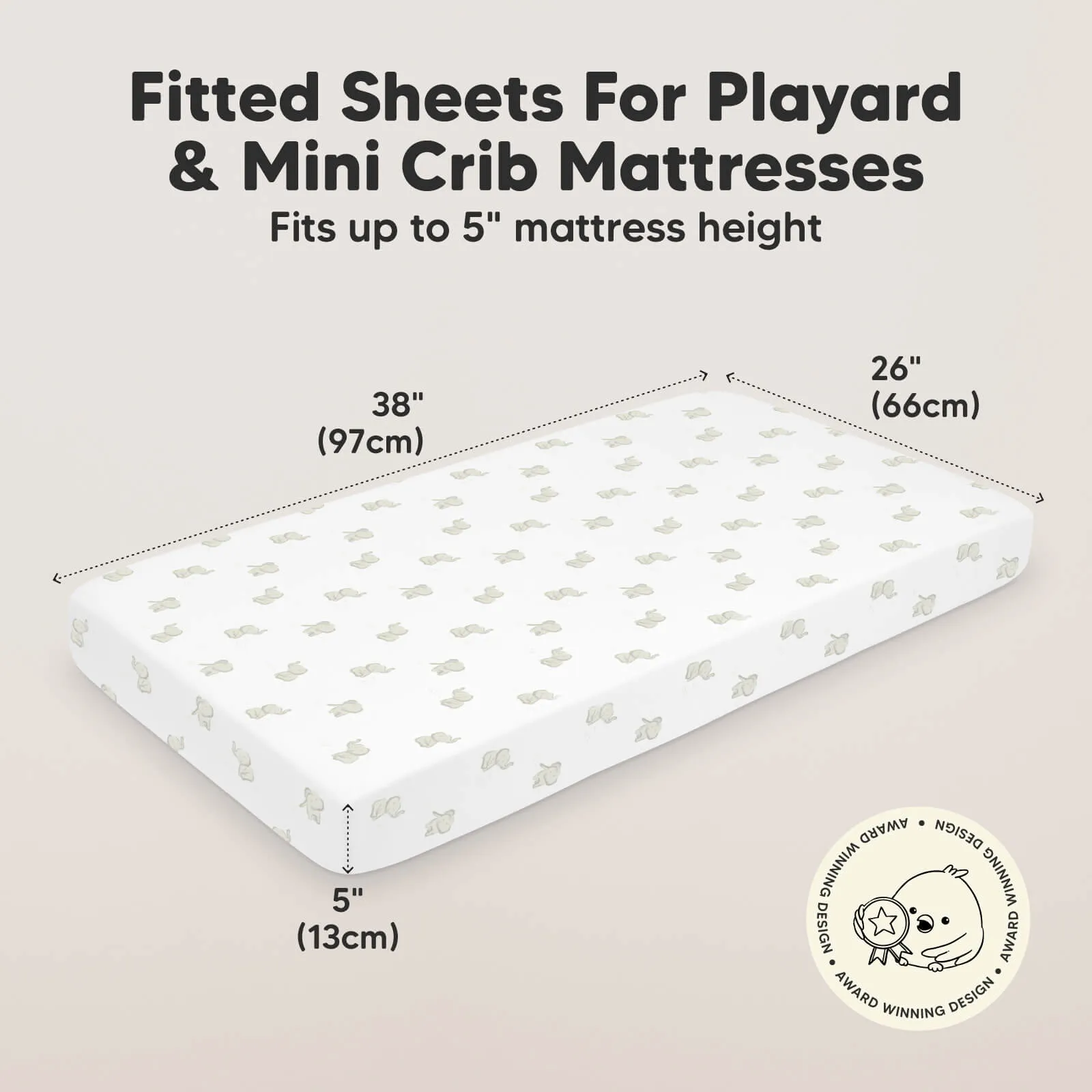 Soothe Fitted Mini Crib Sheet