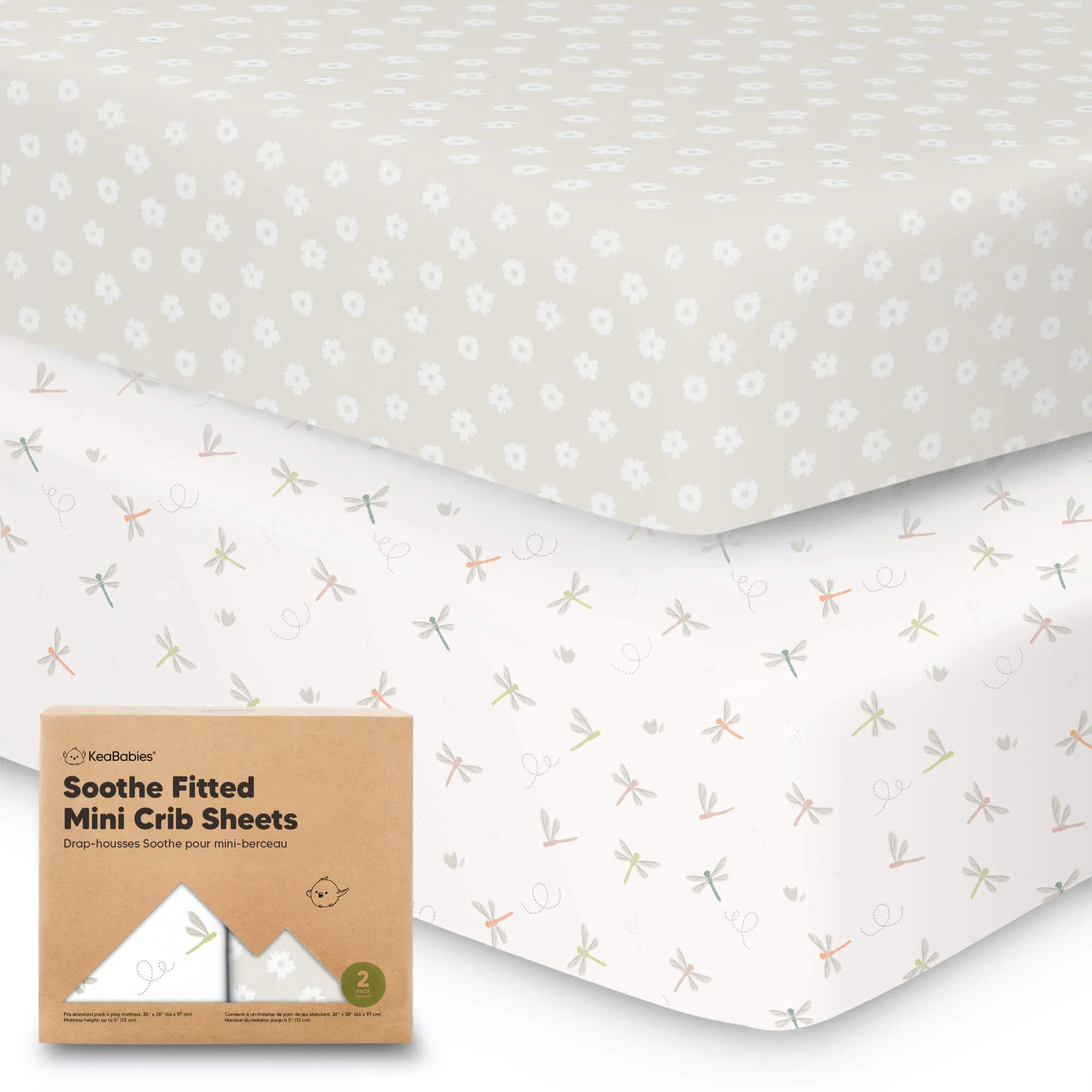 Soothe Fitted Mini Crib Sheet