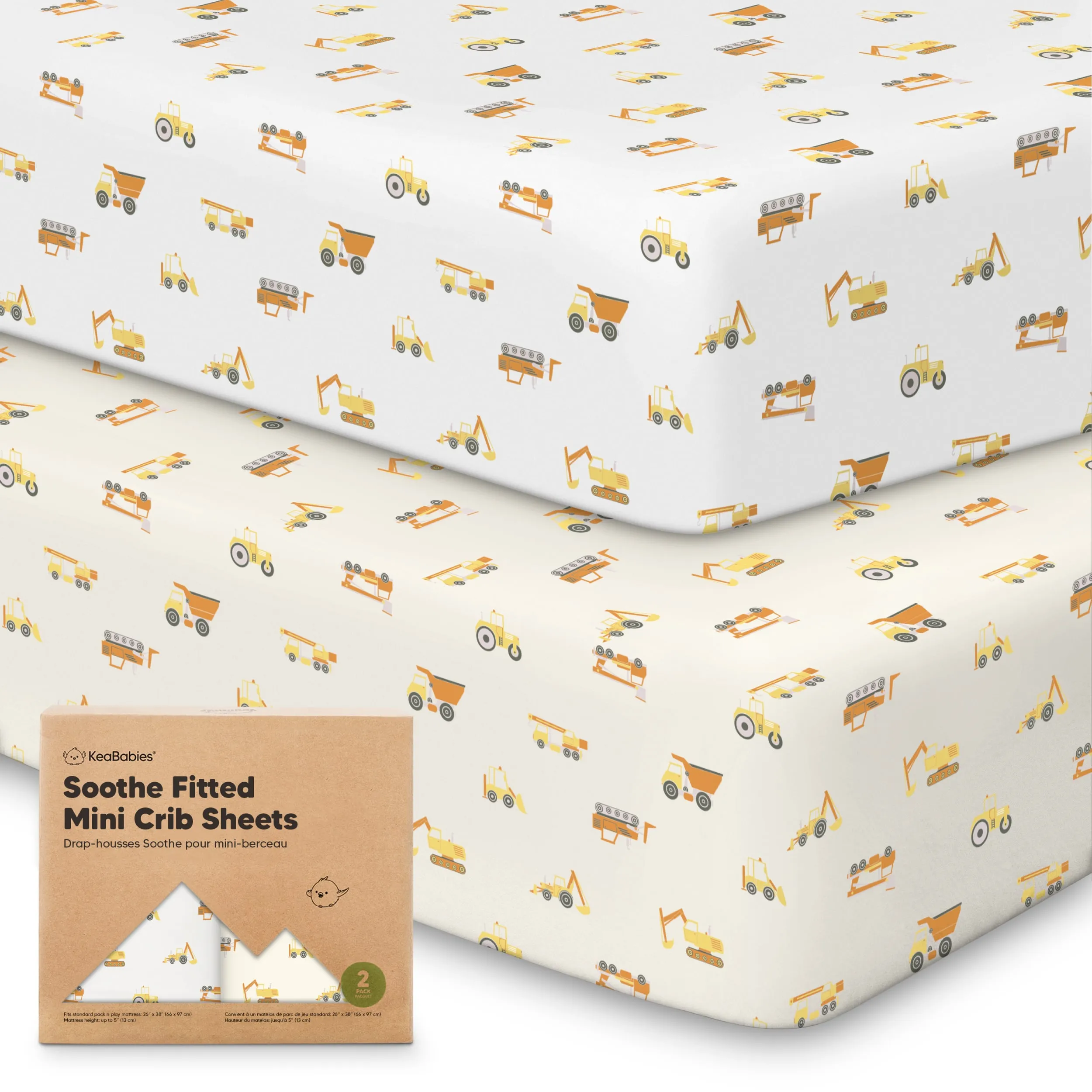 Soothe Fitted Mini Crib Sheet