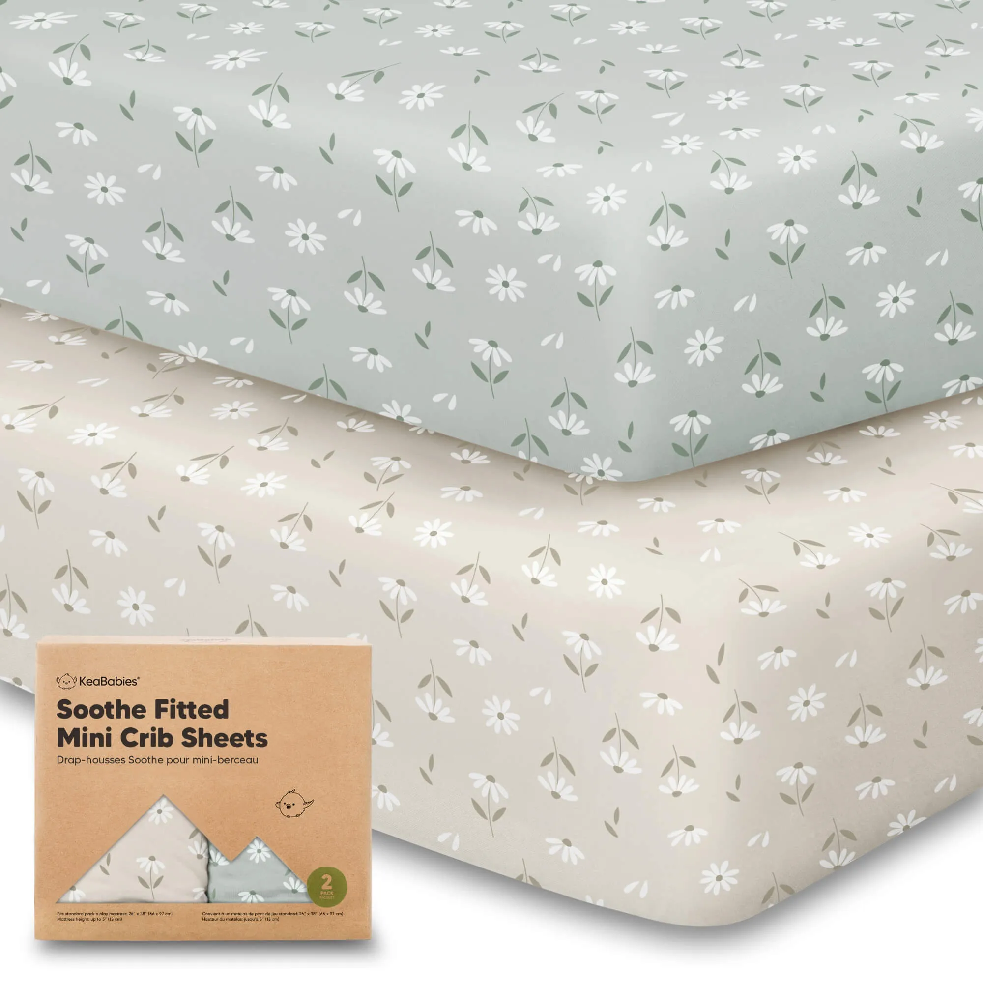 Soothe Fitted Mini Crib Sheet