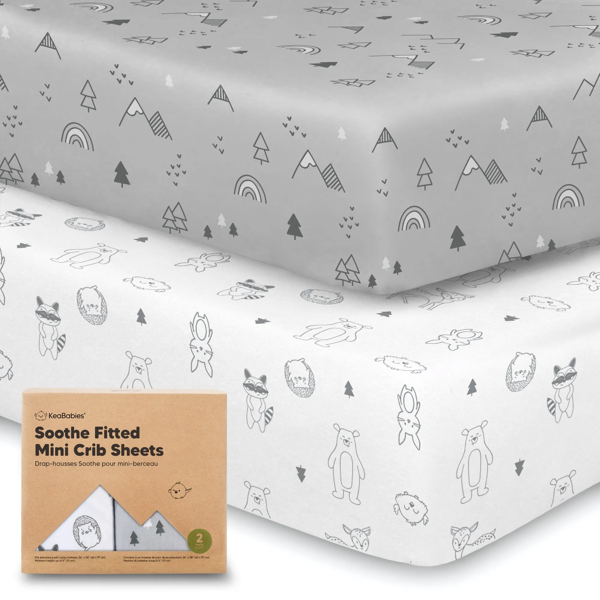 Soothe Fitted Mini Crib Sheet