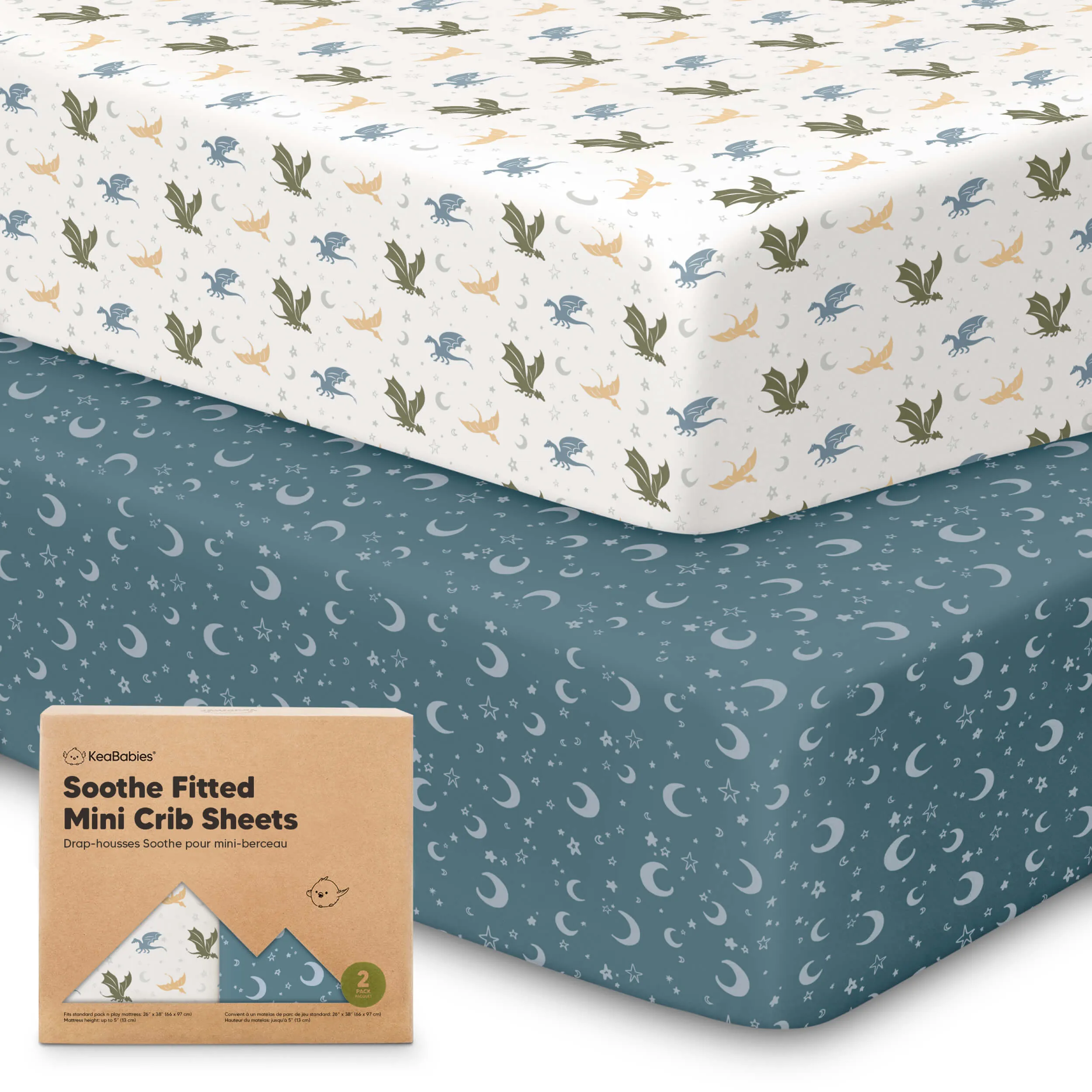 Soothe Fitted Mini Crib Sheet