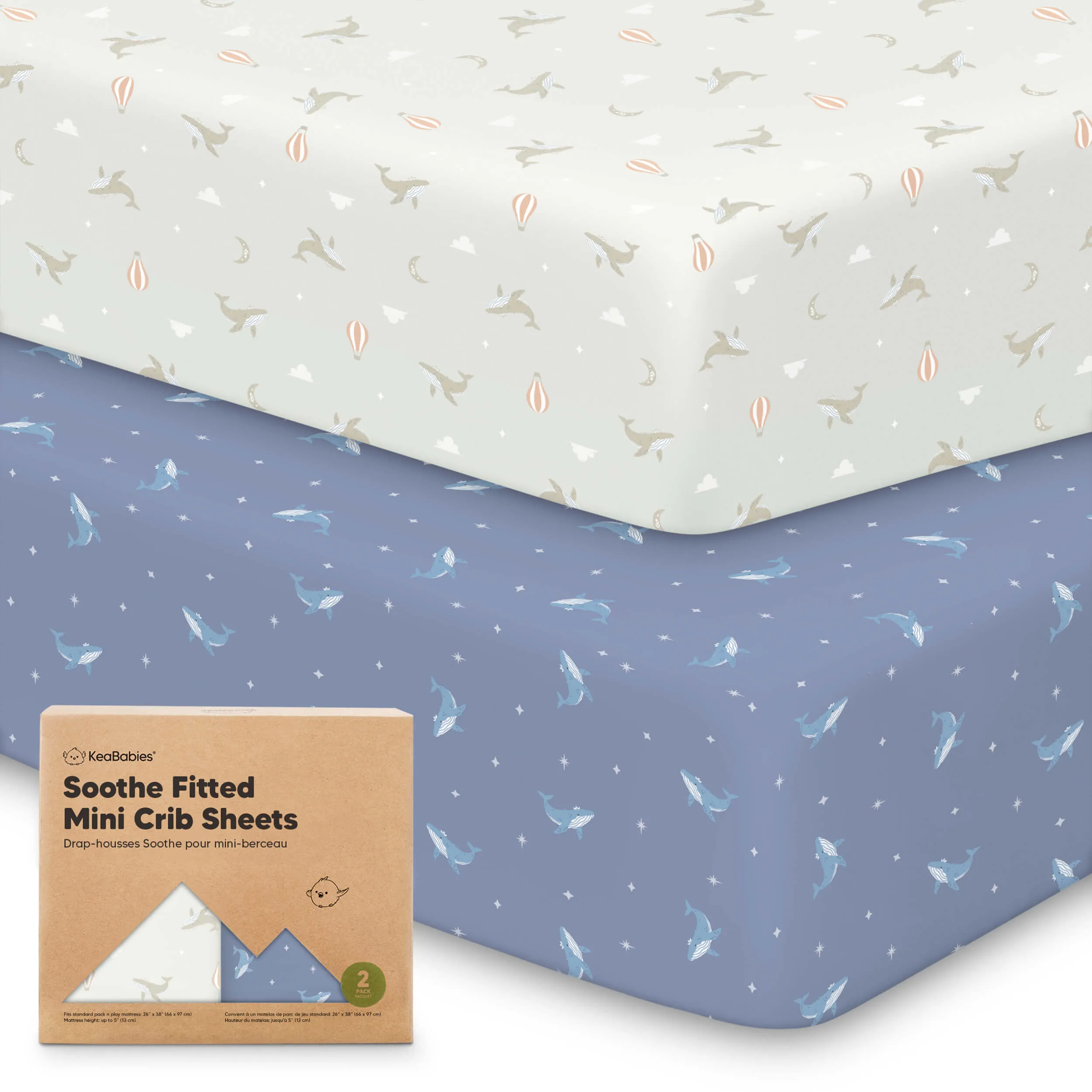 Soothe Fitted Mini Crib Sheet