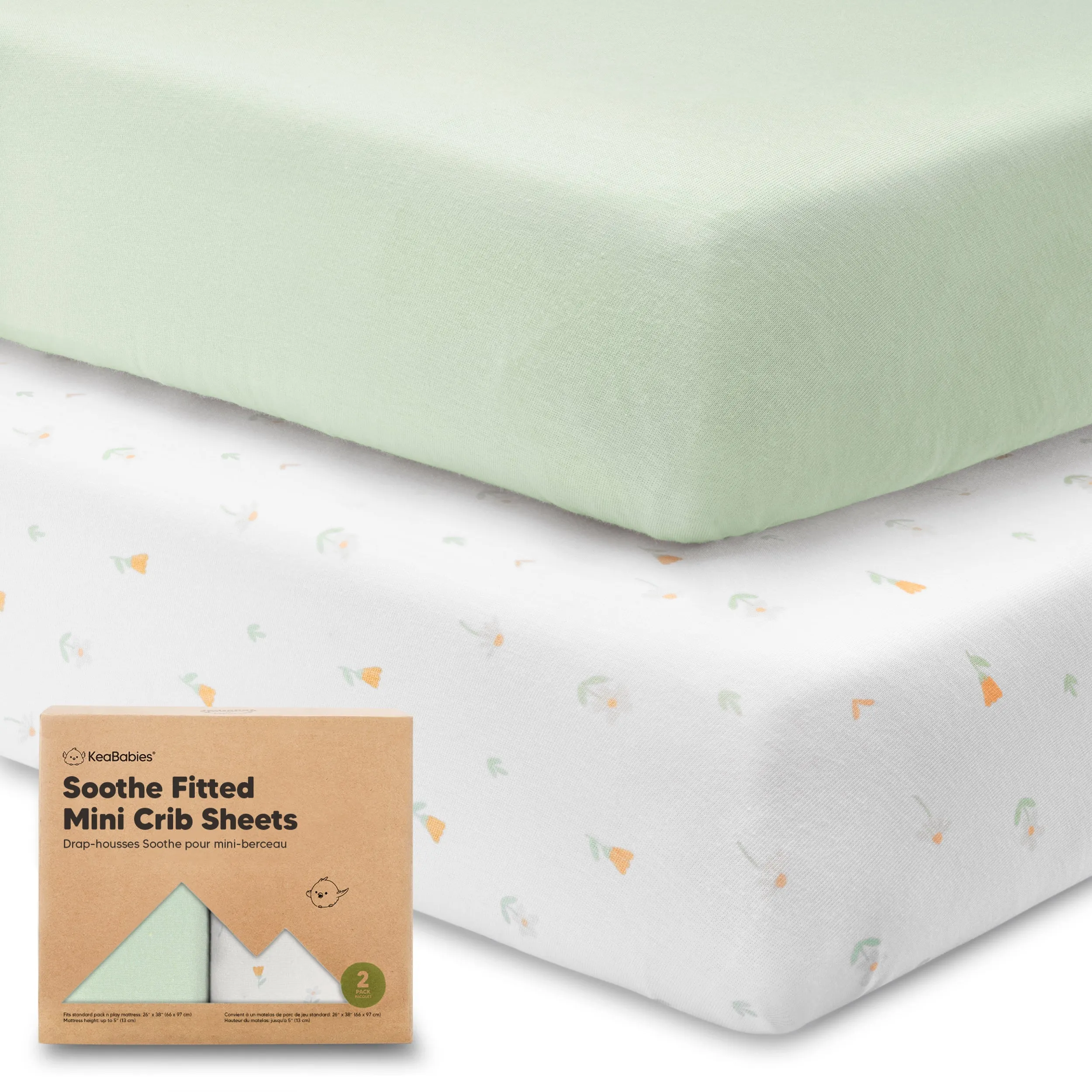 Soothe Fitted Mini Crib Sheet