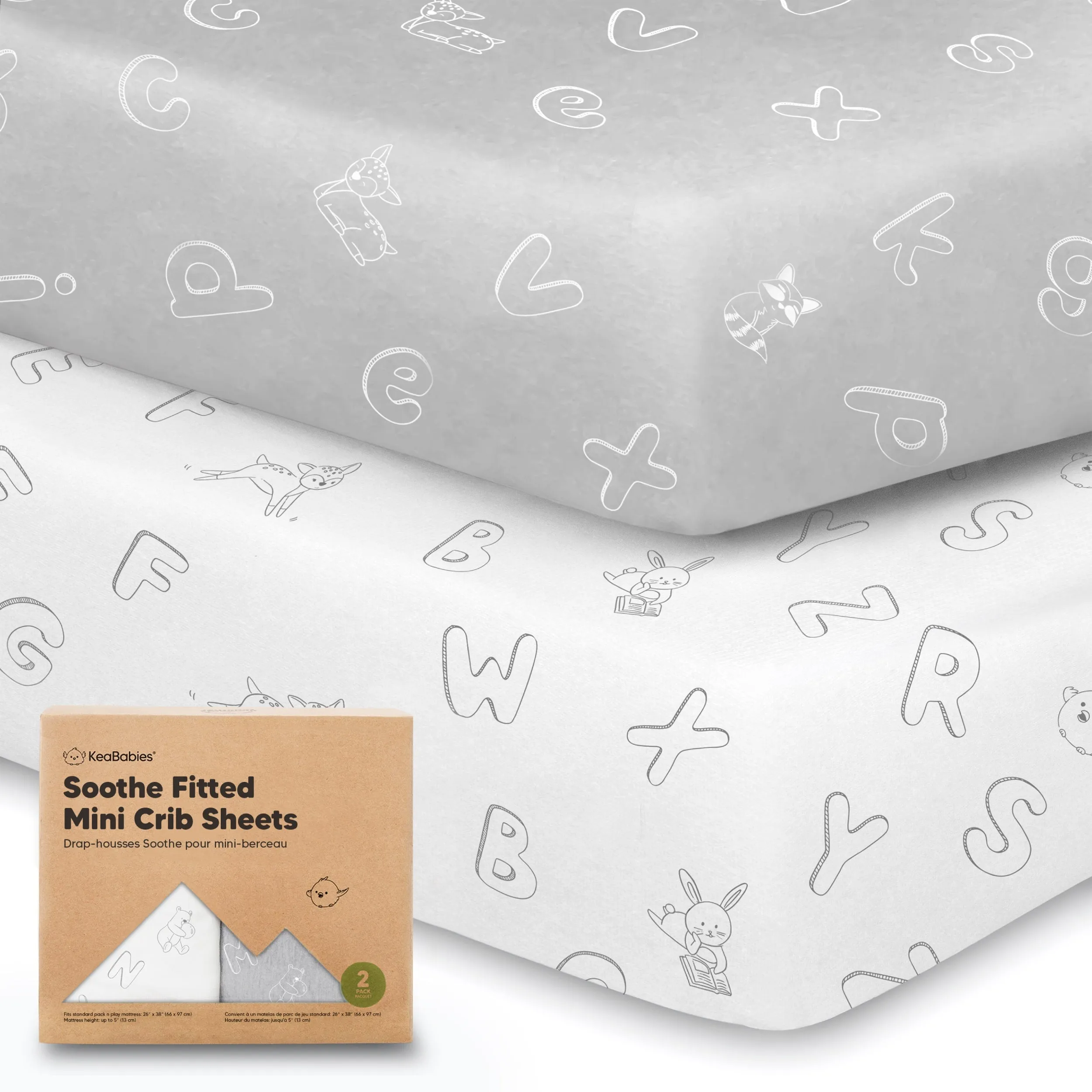 Soothe Fitted Mini Crib Sheet