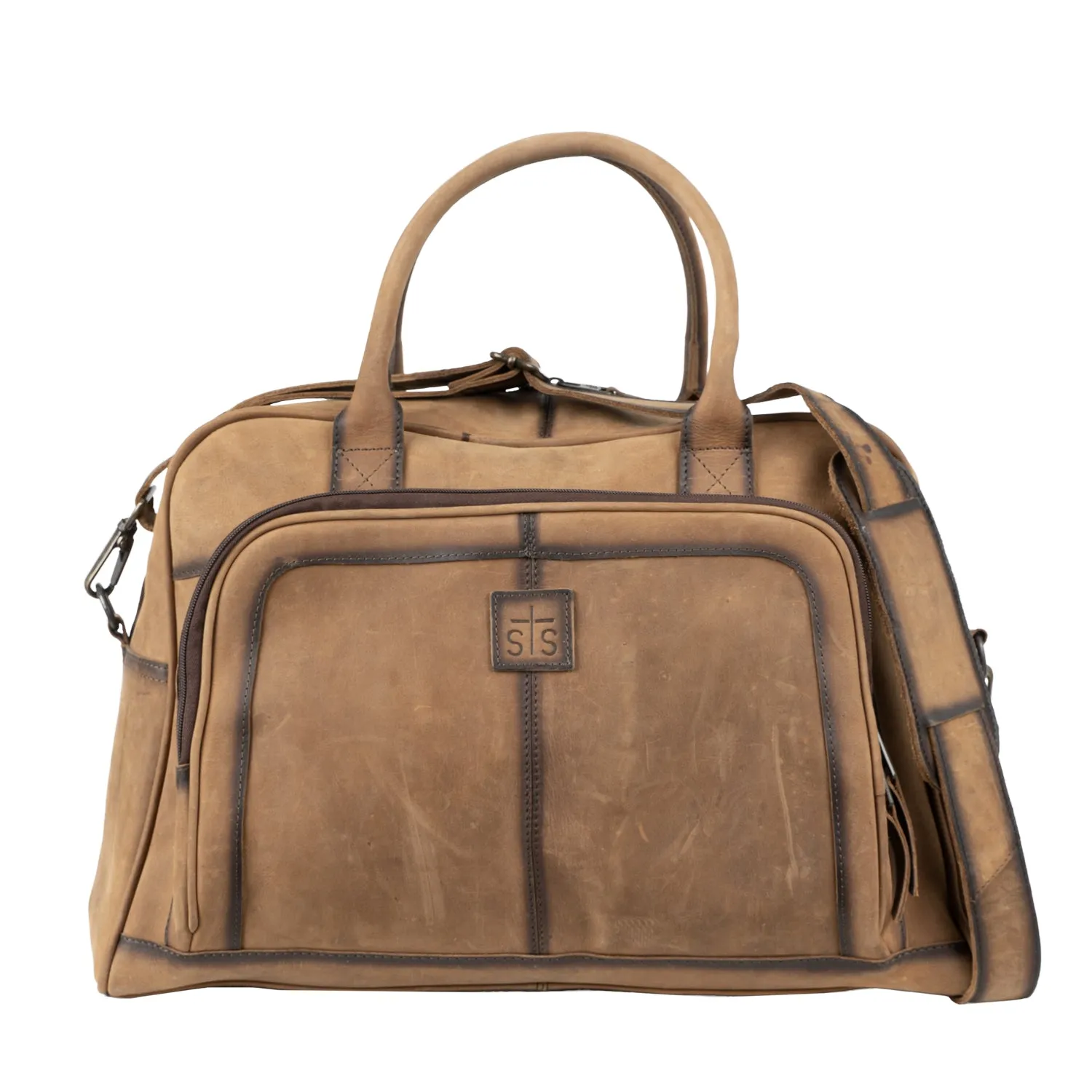 STS Ranchwear Mens Foreman Veg-Tan Leather Carry-On Bag