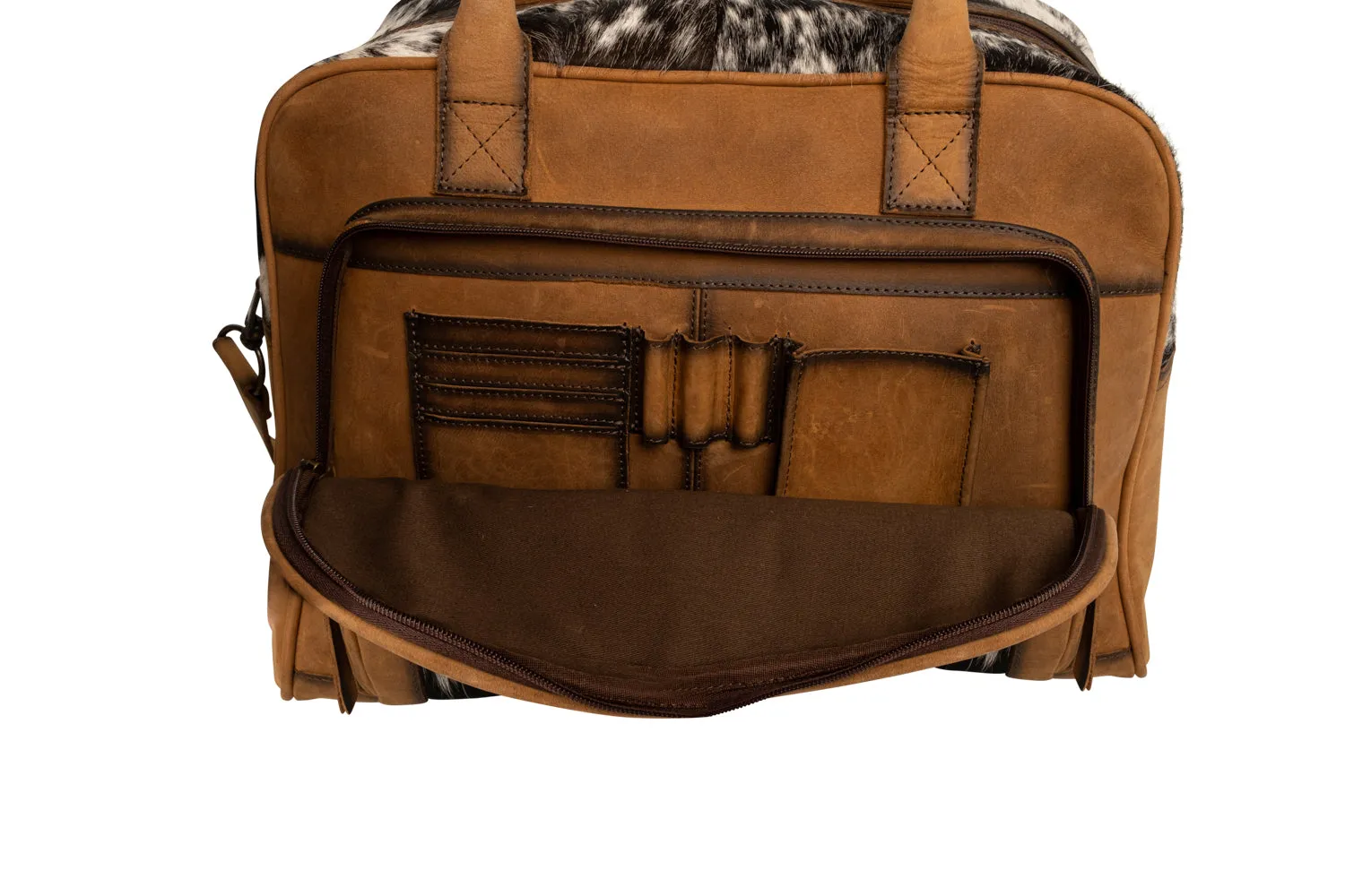 STS Ranchwear Womens Cowhide Tan Leather Carry-On Bag