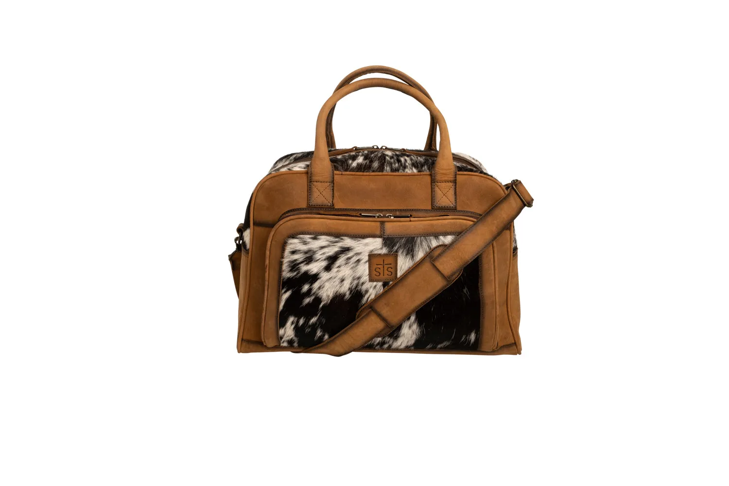 STS Ranchwear Womens Cowhide Tan Leather Carry-On Bag