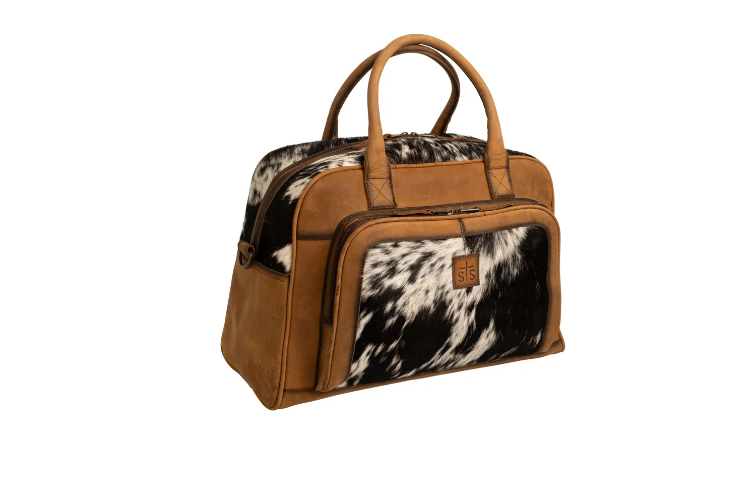 STS Ranchwear Womens Cowhide Tan Leather Carry-On Bag