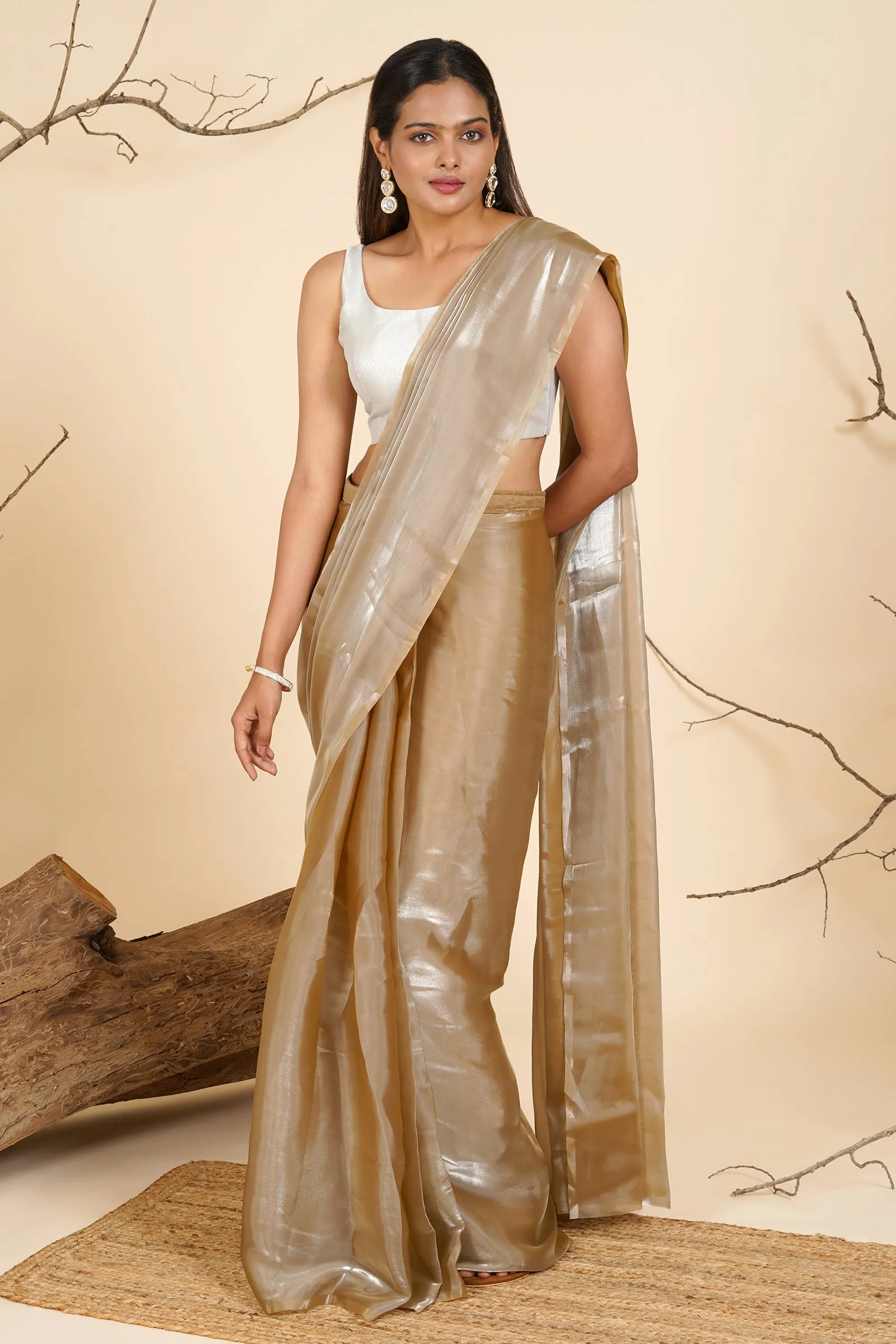 Teejh Gilded Glamour Tissue Pre-Draped Saree