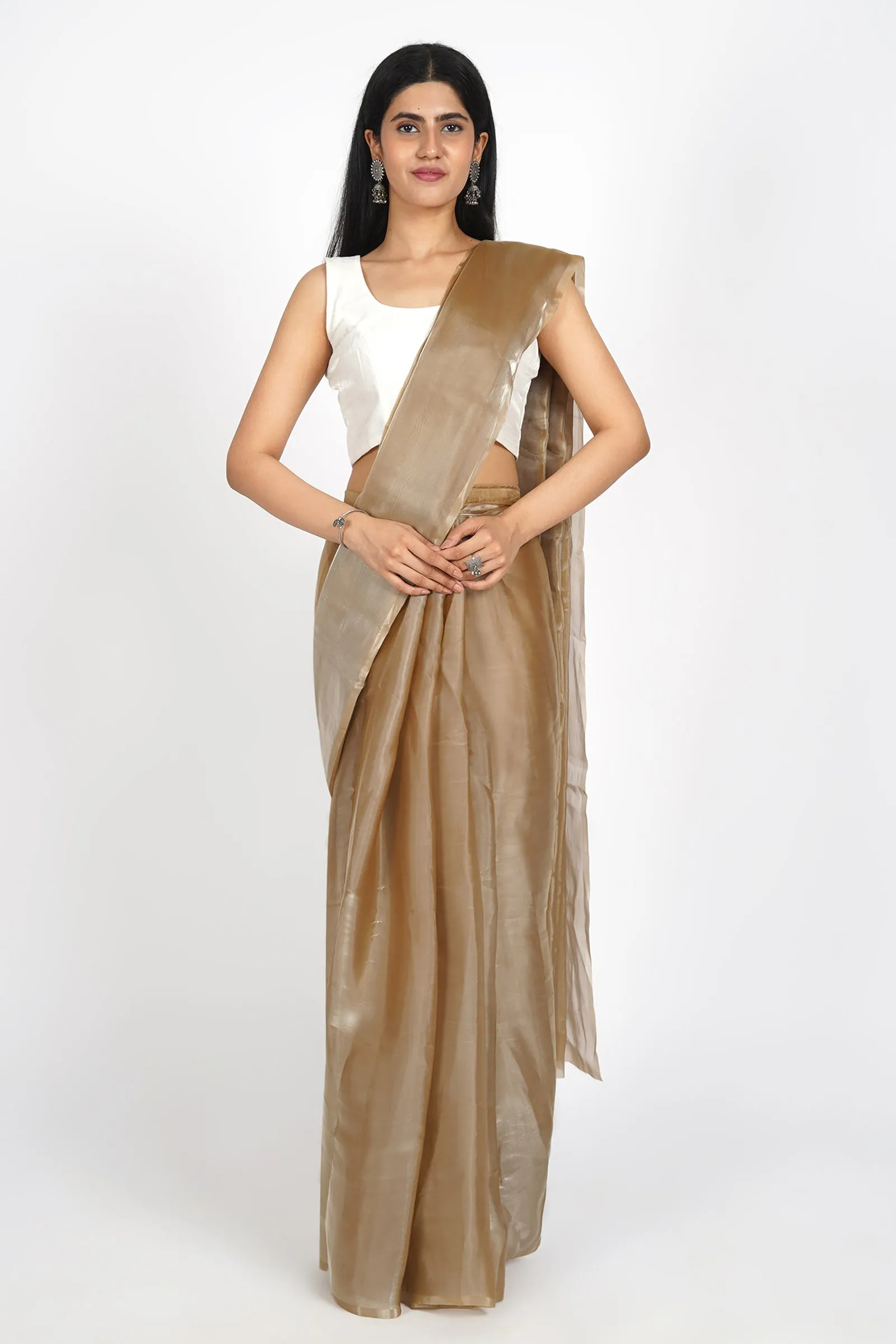 Teejh Gilded Glamour Tissue Pre-Draped Saree