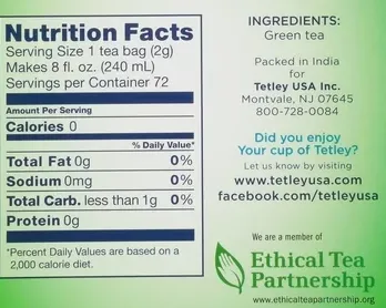 Tetley Natural Green Tea (5.08 oz)