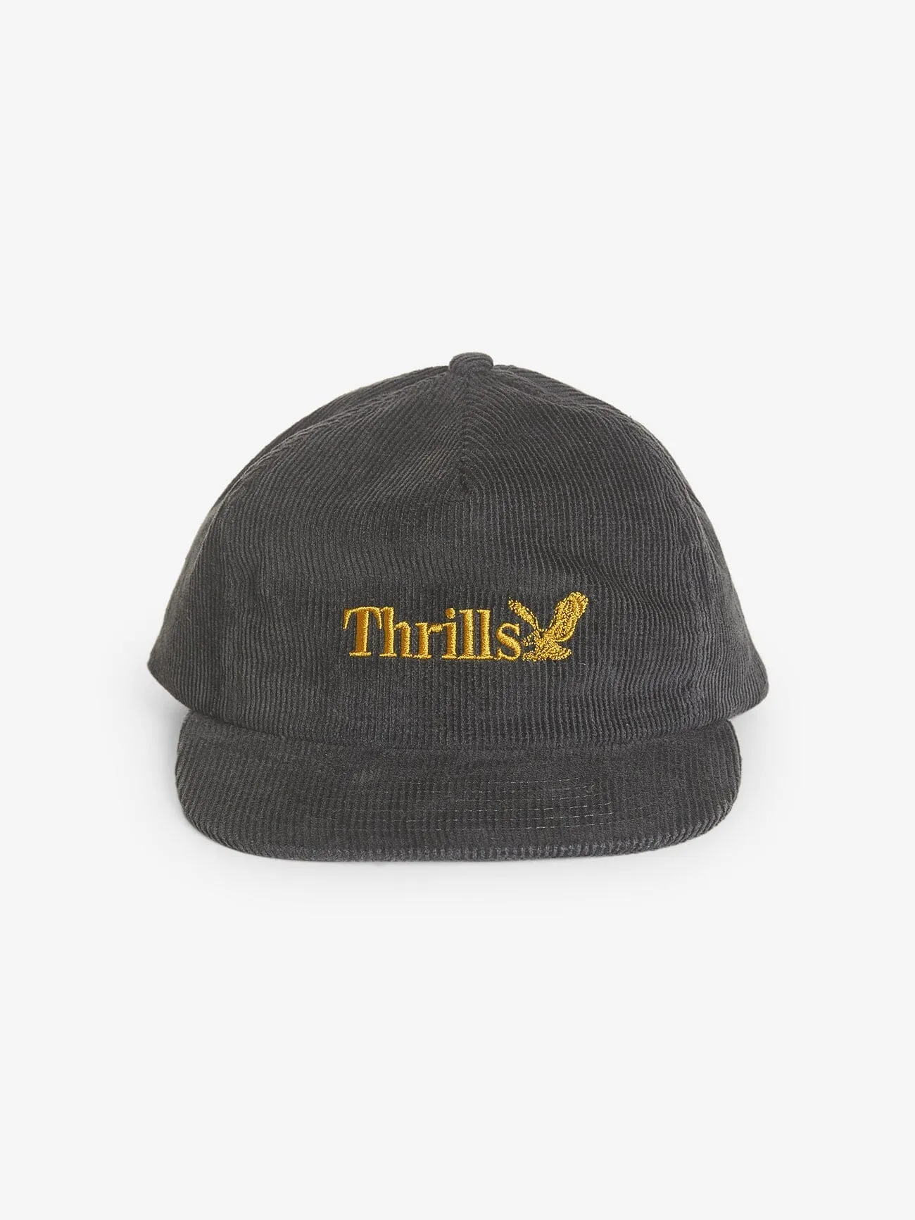 Thrills Workwear 5 Panel Cap - Dark Charcoal