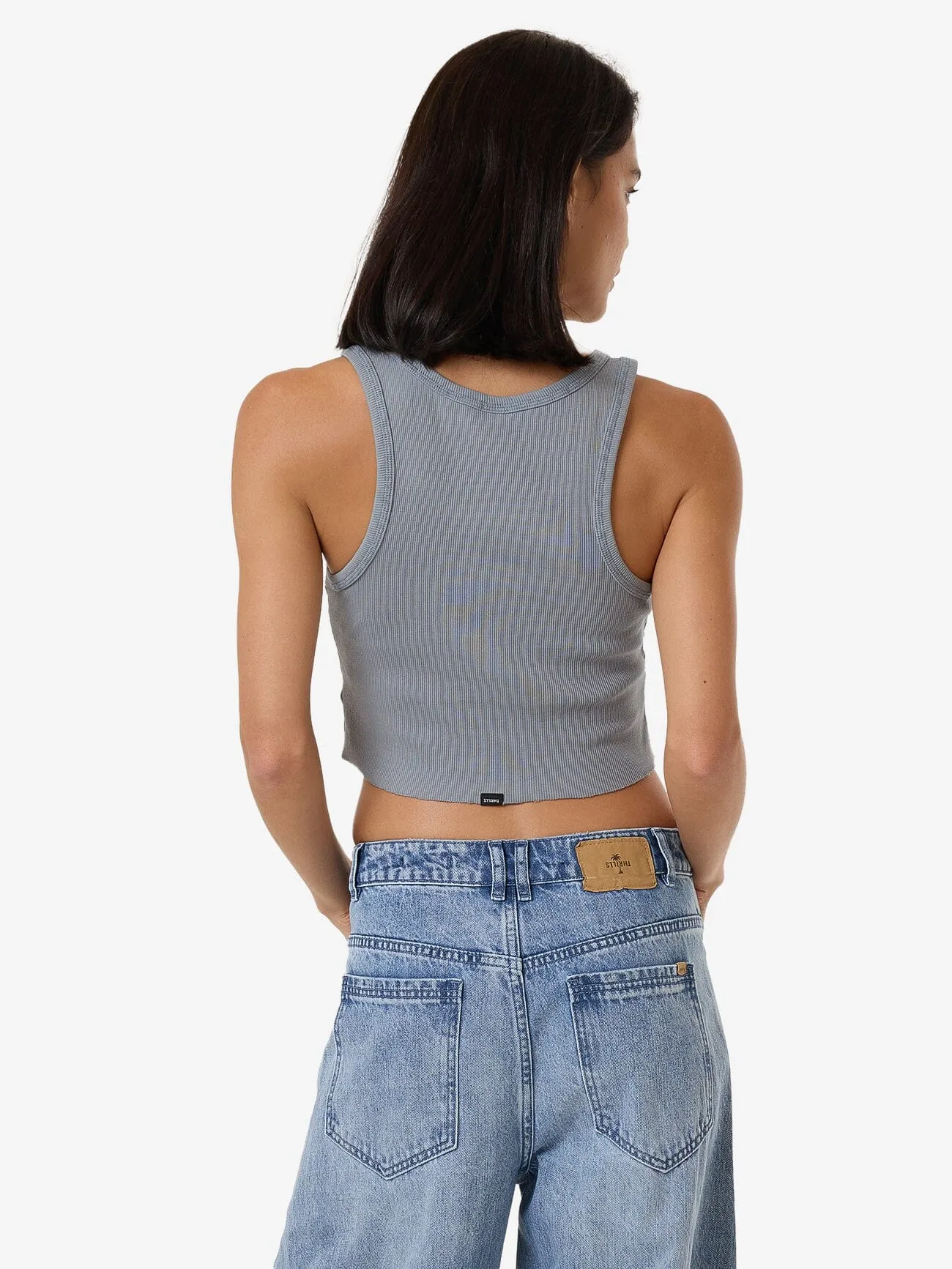 Thrills Workwear Cali Tank - Flint Blue