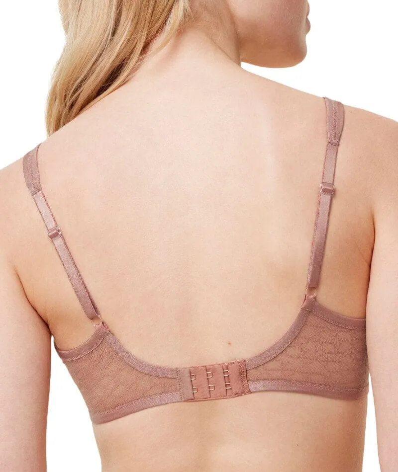 Triumph Signature Sheer Underwired Minimiser Bra - Toasted Almond