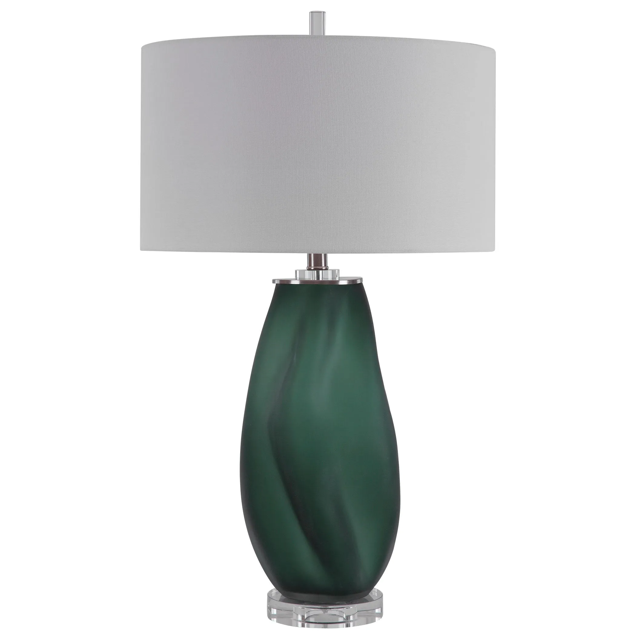 Uttermost Esmeralda Green Glass Table Lamp