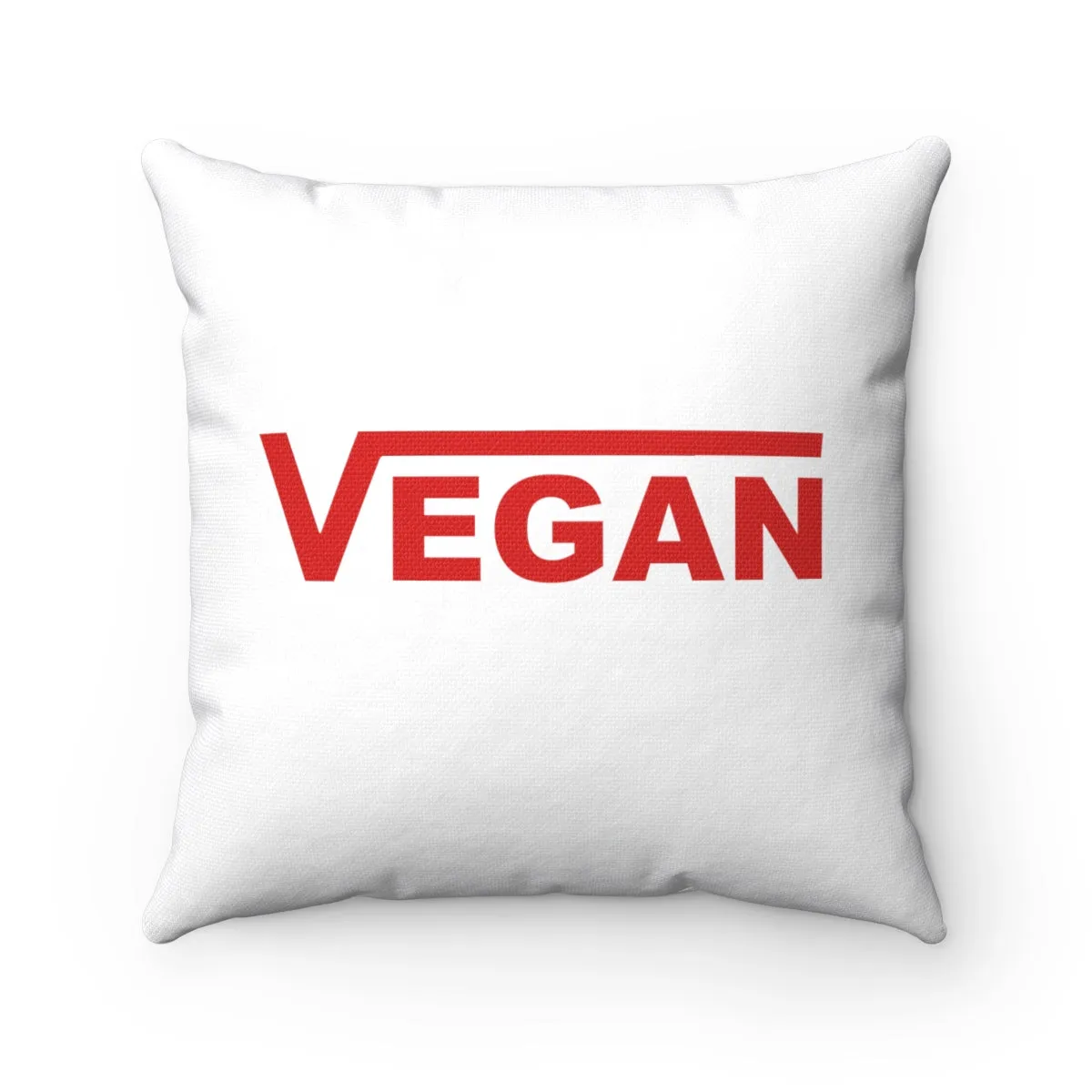 Vegan Polyester Square Pillow