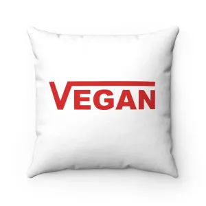 Vegan Polyester Square Pillow