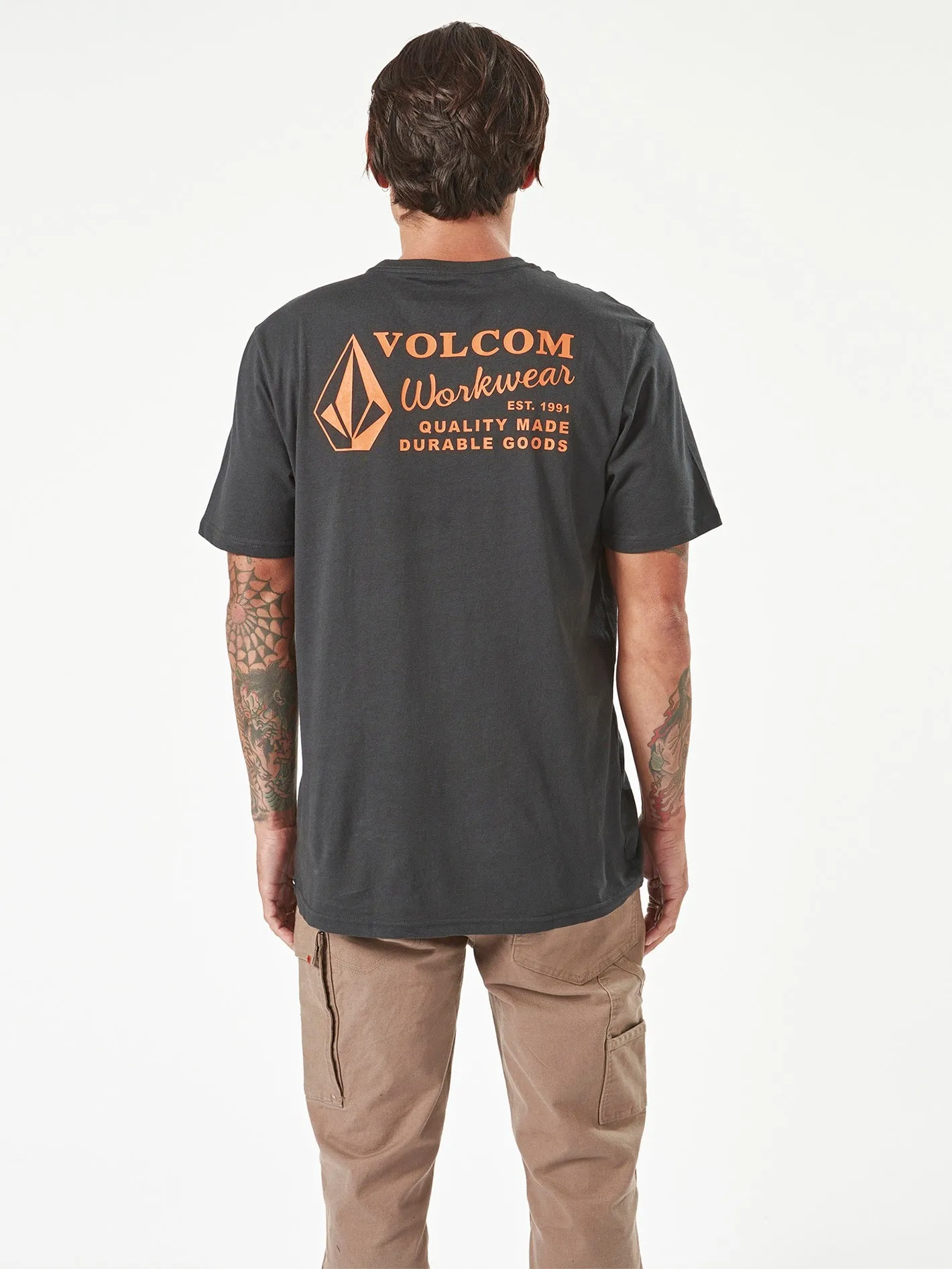 Volcom Workwear Short Sleeve Tee - Black