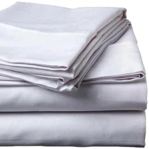 Whisper Soft 500 Thread Count Sateen Egyptian Cotton Flat Sheet - Silver