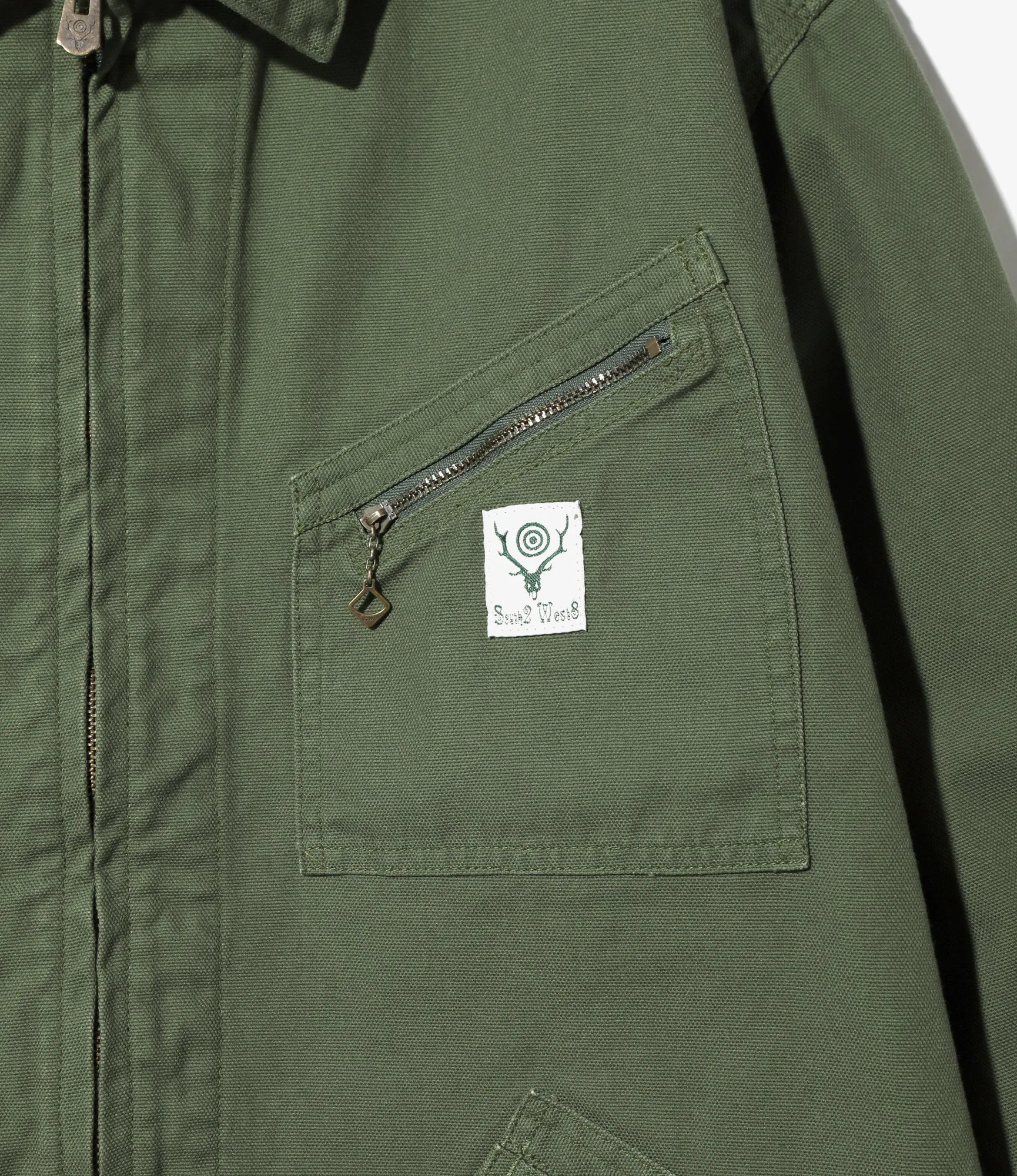 Work Jacket – Moss Green 11.5oz Cotton Canvas